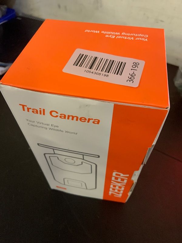 Photo 1 of iZEEKER Solar Trail Camera 4K 30fps 48MP, Game Camera with Night Vision Motion Activated, 2600mAh Battery, No WiFi, IP66 Waterproof with SD Card Reader Compatible with Smartphones Computers