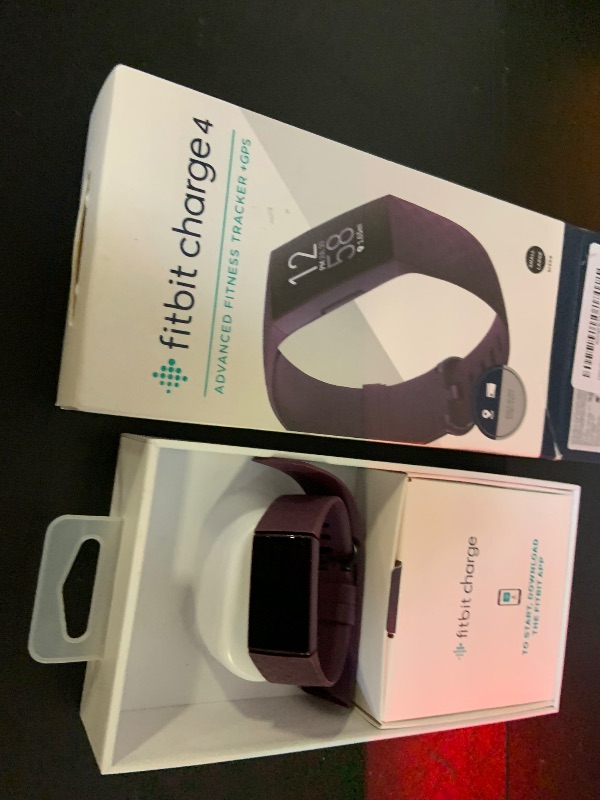 Photo 1 of Fitbit Charge 4 Fitness and Activity Tracker with Built-in GPS, Heart Rate, Sleep & Swim Tracking, Rosewood/Rosewood, One Size (S &L Bands Included)