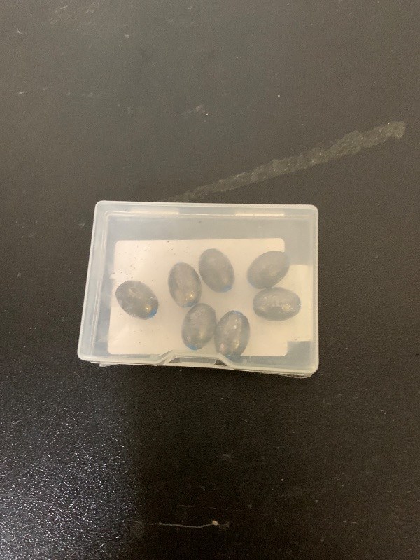 Photo 1 of BOROLA 20pcs Fishing Olive Shape Egg Sinker Weights, Saltwater and Freshwater Fishing Terminal Tackle Accessories, Egg Sinker Weights Set for Fishing Lovers(Silvery 10g)