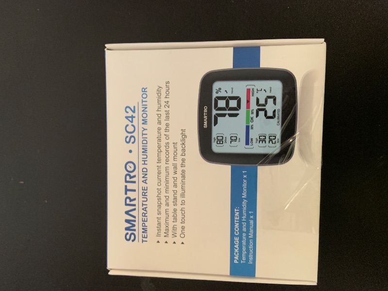 Photo 1 of SMARTRO SC42 Professional Digital Hygrometer Indoor Thermometer Room Humidity Gauge Pro Accuracy CalibrationLPNPMEZ0765761
