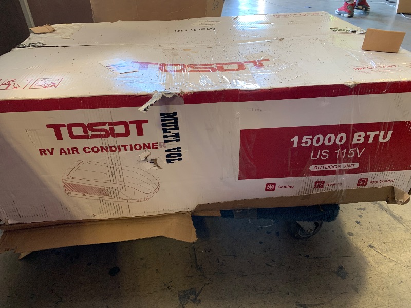 Photo 1 of GO COOL 15000 BTU RV Air Conditioner, Non-Ducted Camper Rooftop AC Unit with Heat Pump, EER 8.5, WiFi and Remote Control
