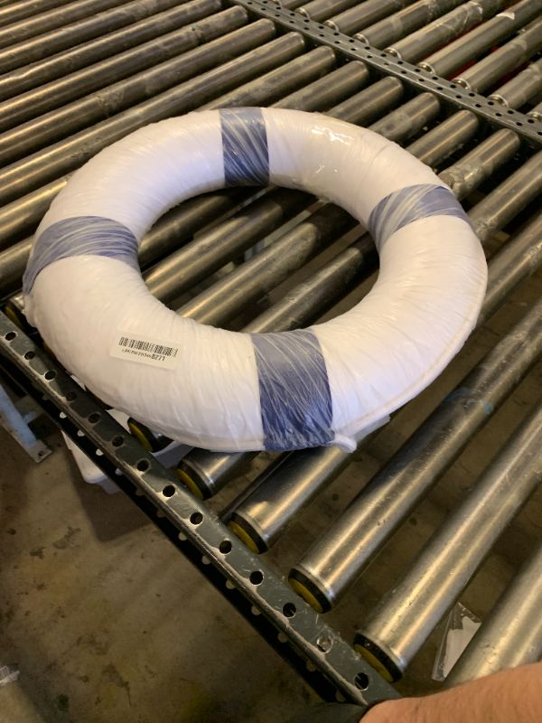 Photo 1 of 20 Inch Safety Life Preserver Ring Buoy for Swimming, Swim Foam Ring - Pool Safety Throw Rings, Rescue Lifeguard Wall Decoration (Blue)