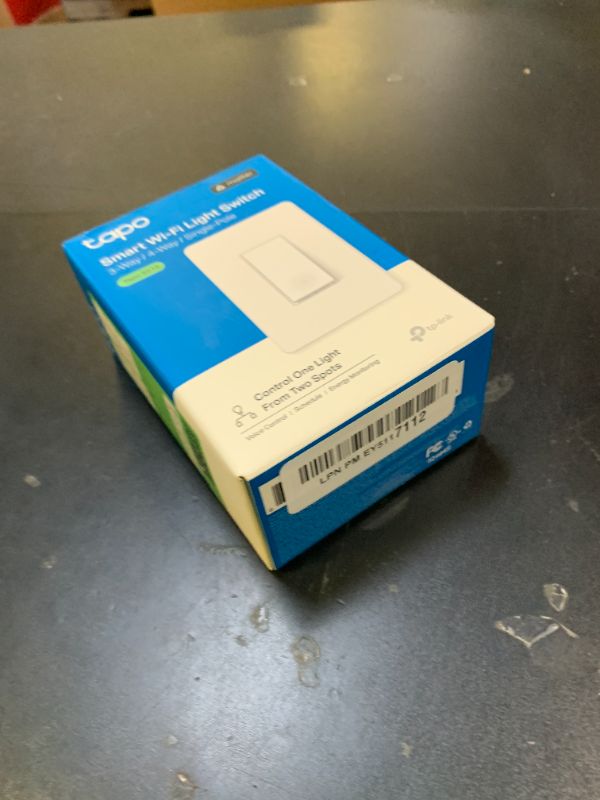Photo 1 of TP-Link Tapo Smart Switch, Single-Pole/3-Way/4-Way, Matter Compatible, Energy Monitoring, Neutral Wire Required, Works with Alexa, Siri, Google Home, SmartThings, UL Certified, 2.4GHZ Wi-Fi, Tapo S515