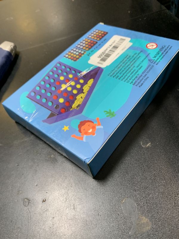 Photo 1 of Pedolini 4 in a Row Connect Game Travel Board Game (Small) Mini 7x4.8 Inch