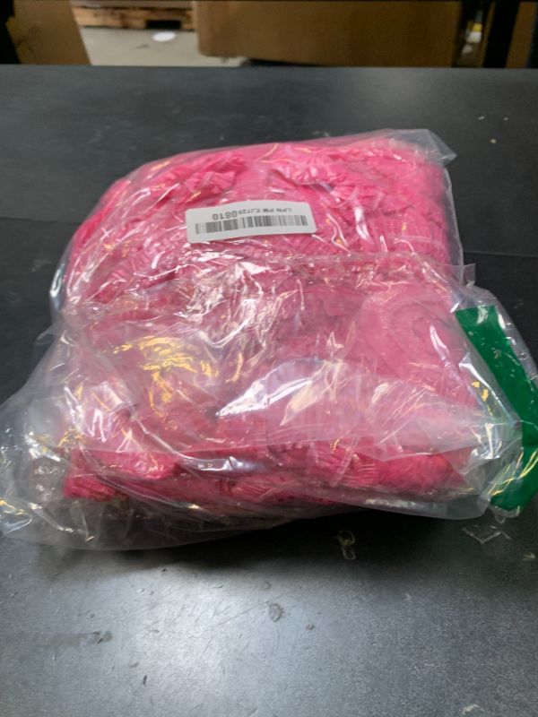 Photo 1 of 300 Pcs Disposable Shower Caps for Salons, Elastic Bowl Covers for Home, Hotel, Multi-use Liners, Pink