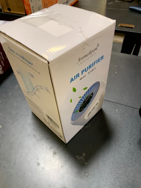 Photo 1 of AromaRoom Air Purifiers for Bedroom with True HEPA13 Filters 3-in-1, Pet Air Purifier with Aroma Pad for Wildfires Smoke Pollen Dander, 22dB Quiet Air Cleaners for Baby Room Office Dorm
