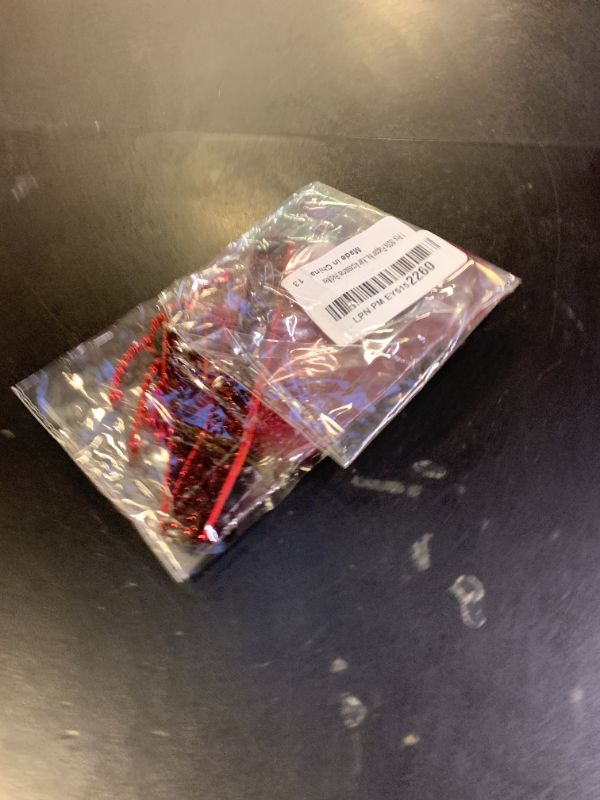 Photo 1 of 1 Pcs 1920s Flapper Headpiece Red Feather Headband Roaring 20s Gatsby Hair Accessories (Red)