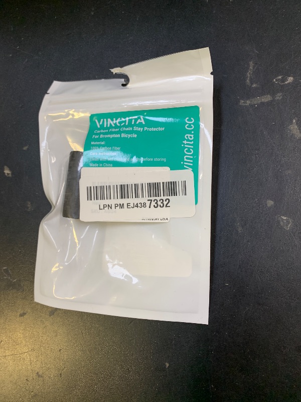 Photo 1 of Vincita Carbon Fiber Chainstay Protector for Brompton Bicycles - with 3m Adhesive Strip - Rear Fork Stay Protective Guard Patch Bike Accessories - Accessories for Brompton Folding Bike