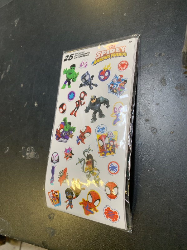 Photo 1 of Marvel Spidey & Friends Party Favors for Boys & Girls Bundle ~ 12 Pack Spidey Sticker Sheets for Kids Birthday Party Goodie Bags | Spider-Man Party Supplies