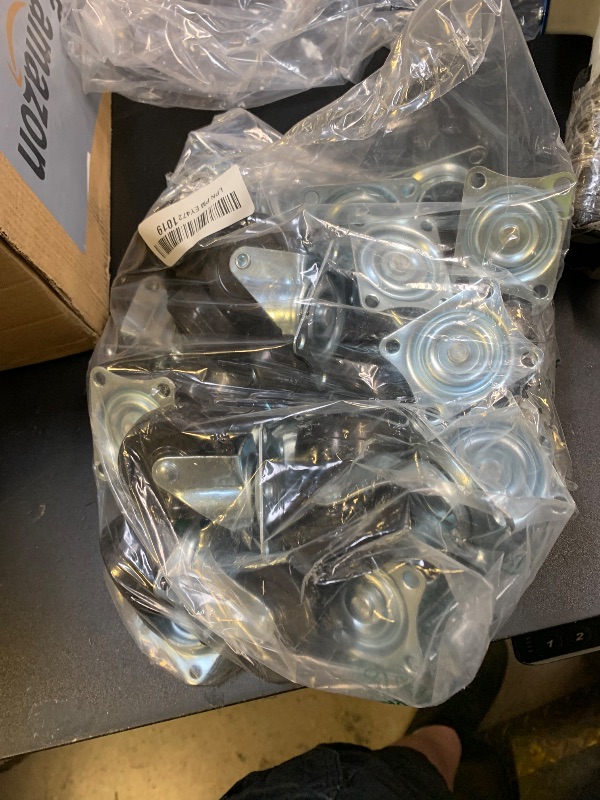 Photo 1 of 24 Pack 2" Swivel Caster Wheels Rubber Base with Top Plate & Bearing Heavy Duty