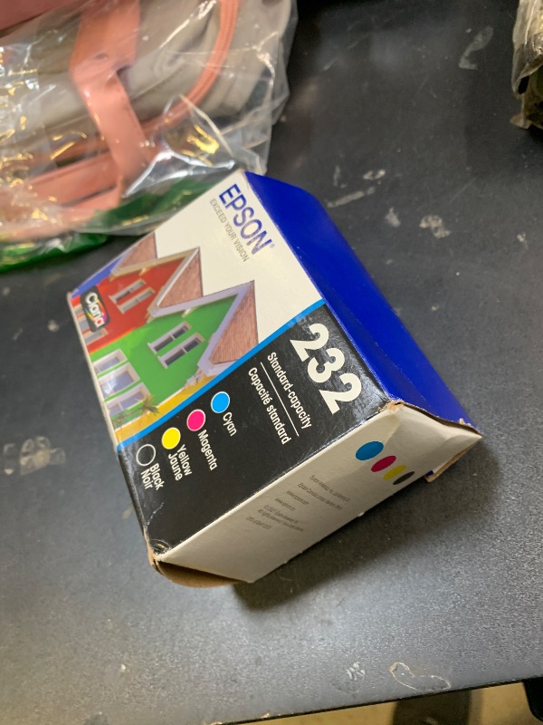Photo 1 of EPSON 232 Claria Ink Standard Capacity Black & Color Cartridge Combo Pack (T232120-BCS) Works with WorkForce WF-2930, WF-2950, Expression XP-4200, XP-4205