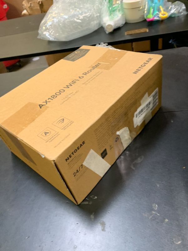 Photo 1 of NETGEAR 4-Stream WiFi 6 Router (R6700AX) – Security Features, AX1800 Wireless Speed (Up to 1.8 Gbps), Covers up to 1,500 sq. ft., 20 Devices