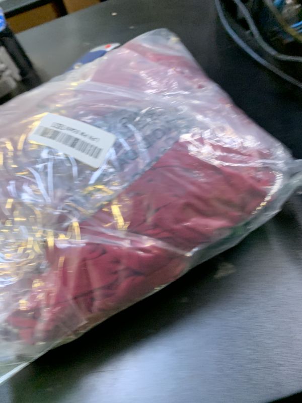 Photo 1 of Peomeise 50pcs Burgundy Spandex Chair Sashes with Buckle Slider for Wedding, Party Decoration