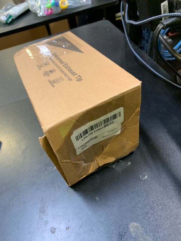 Photo 1 of A-KARCK Exhaust Tip 2.5" Inlet to 3.5" Outlet, 7" Overall Length Black Coating Bolt On Exhaust Tailpipe Tip Protect Tailpipe