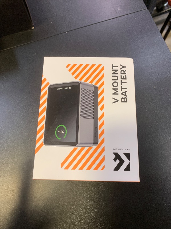 Photo 1 of K&F Concept V Mount Battery 99Wh with PD100W Fast Charging,14.8V 6700mAh Mini V-Mount Battery with DC/D-Tap/Dual USB-C/USB-A/TFT Display/240W Charging Cable for Camera Camcorder Video Light Monitor