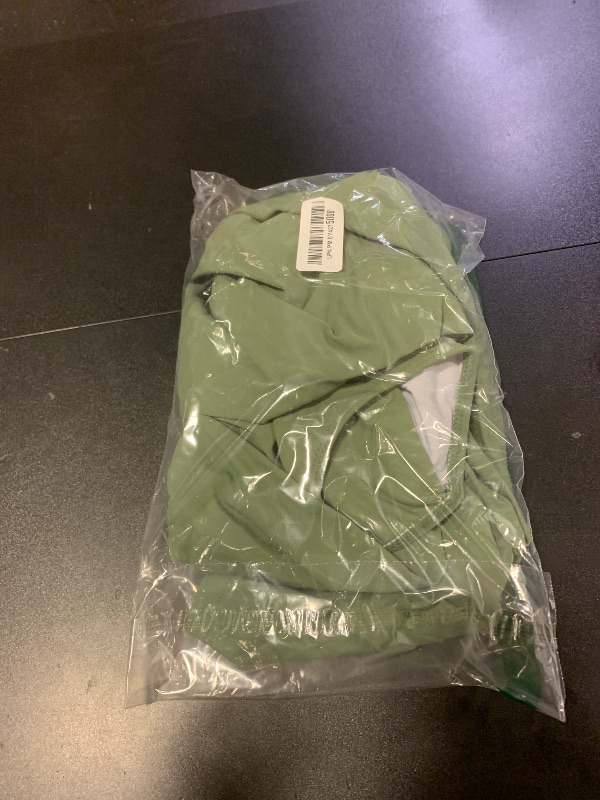 Photo 1 of ZAFUL Women's Long Sleeve Rash Guard Swimsuit One Piece Zipper Surfing Bathing Suit Solid Army Green M