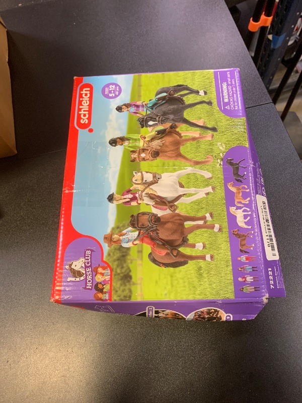 Photo 1 of Schleich Horse Club - Complete 40PC Horse Club Rider Playset - Hannah, Sofia, Lisa and Sarah Poseable Rider Figures with Horses and Riding Accessories - Equestrian Toy Set for Kids Ages 5+ | 72221
