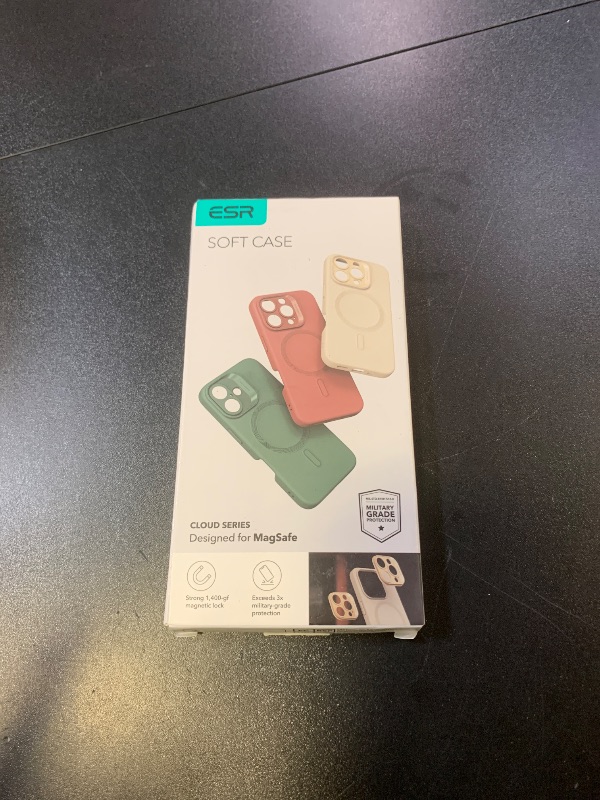 Photo 1 of ESR for iPhone16 Pro Case with MagSafe, Supports Magnetic Charging, Smooth & Slim Silicone Case, Shockproof, Full Screen and Camera Protection, Soft Microfiber Lining,Green