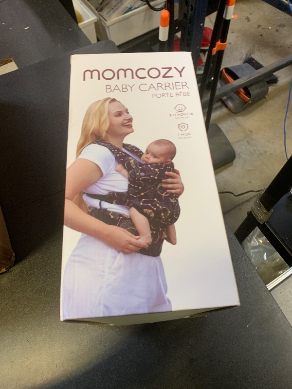 Photo 1 of Momcozy Breathable Mesh Baby Carrier, Ergonomic and Lightweight Infant Carrier for 7-44lbs with Enhanced Lumbar Support, All Day Comfort for Hands-Free Parenting, Air Mesh-Black