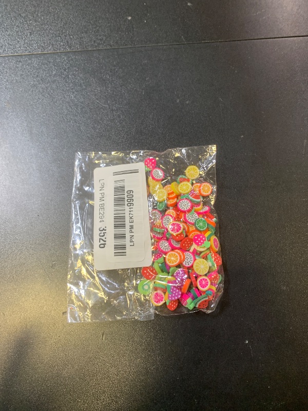 Photo 1 of 100 Pack Fruit Slime Charms Resin Flatbacks Buttons Polymer Clay Beads for Miniature Fairy Garden Hair Accessories DIY Scrapbooking Phone Case (Multi)