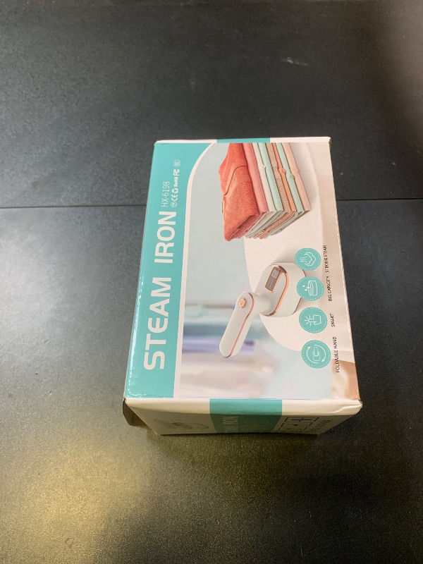 Photo 1 of Travel Steamer Iron for Clothes Mini - Portable Ironing Machine Travel Small Size Portable Steamer Travel College Dorm Home Essentials Steamer for Clothes(White)