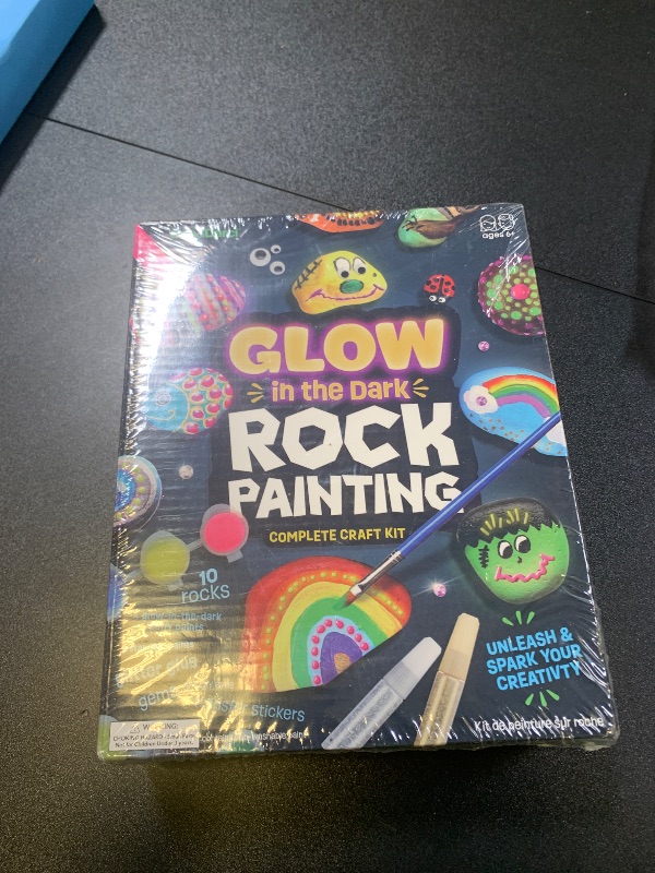 Photo 1 of Dan&Darci Kids Rock Painting Kit - Glow in The Dark - Arts & Crafts Gifts for Boys and Girls Ages 6-12 - Craft Activities Kits - Creative Art Toys for 6, 7, 8, 9, 10, 11 & 12 Year Old Kid