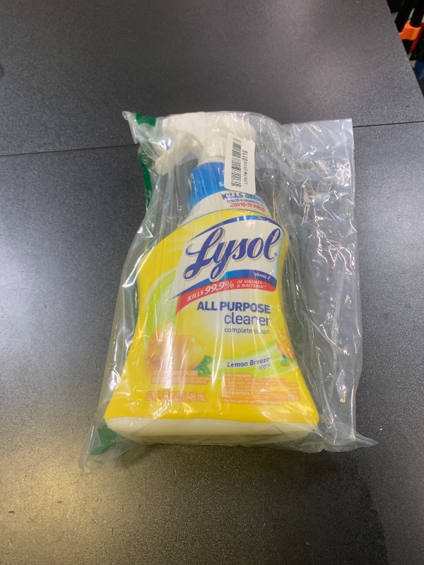 Photo 1 of Lysol All Purpose Cleaner Spray, Multi-Purpose Disinfecting Spray, Kitchen & Bathroom Cleaner, Lemon Breeze Scent, 32 Fl Oz