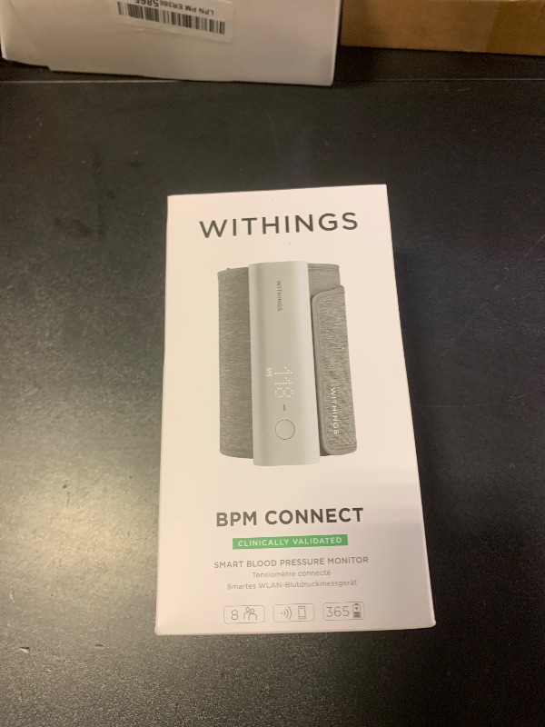 Photo 1 of Withings BPM Connect - Digital Blood Pressure Cuff & Heart Rate Monitor - Blood Pressure Machine Arm Cuff, FDA Cleared, FSA/HSA Eligible, IOS & Android