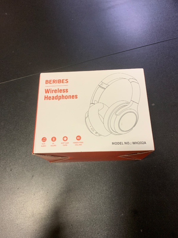 Photo 1 of BERIBES Bluetooth Headphones Over Ear, 65H Playtime and 6 EQ Music Modes Wireless Headphones with Microphone, HiFi Stereo Foldable Lightweight Headsets, Deep Bass for Home Office Cellphone PC Ect.