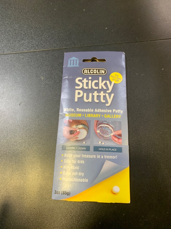 Photo 1 of 3oz Museum Sticky Putty Reusable Repositionable Museum & Gallery Quality Adhesive Putty, Won't Dry Out
