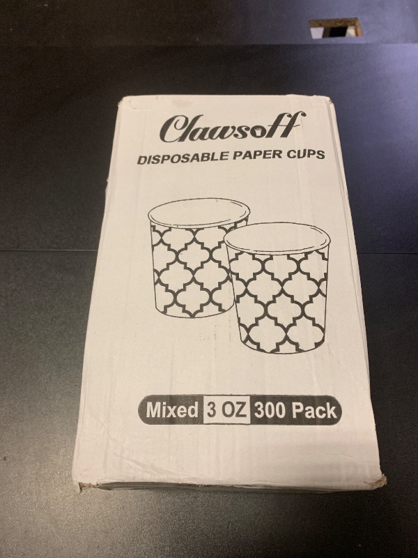 Photo 1 of [300 Pack] 3 oz Paper Cups, Small Mouthwash Cups 3 OZ, Mini Disposable Bathroom Cups, Paper Cups 3 Ounce for Bathroom, Supermarket, Birthday Party, Travel, Events, Picnic, BBQ