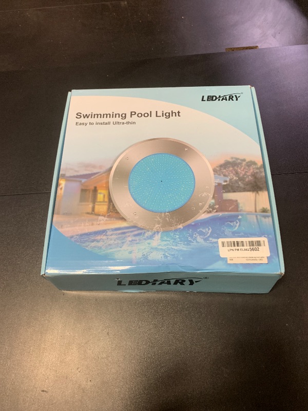Photo 1 of LEDIARY 6 Inch LED RGB Pool Lights for Inground Pool, AC120V 15W Underwater Swimming Pool/Spa Lights with APP/Remote Control, 50 ft Cord, Waterproof for 6" Wet Niche(Transformer& Controller Included)