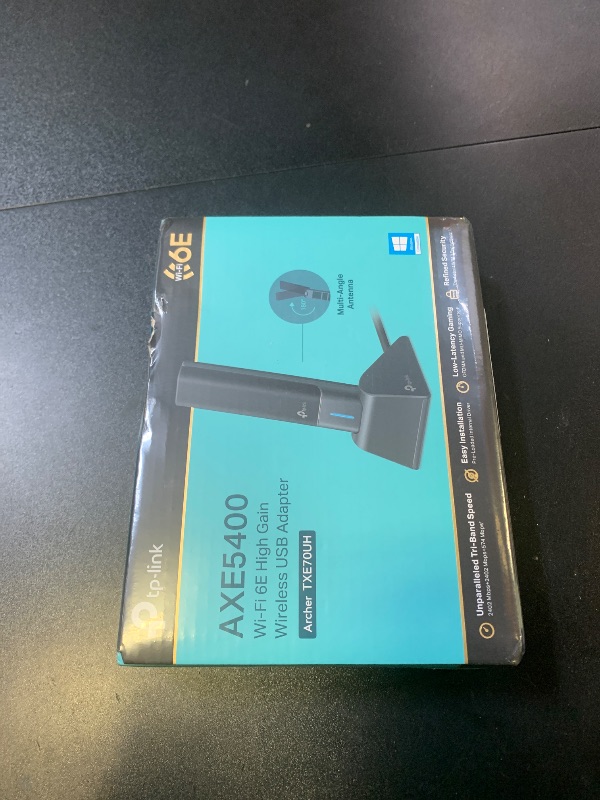Photo 1 of TP-Link AXE5400 WiFi 6E USB Adapter for Desktop PC (Archer TXE70UH) Tri-Band Wireless Network Adapter, Ultra-Low Latency, MU-MIMO, OFDMA, Refined Security, WPA3, Supports Windows 11/10