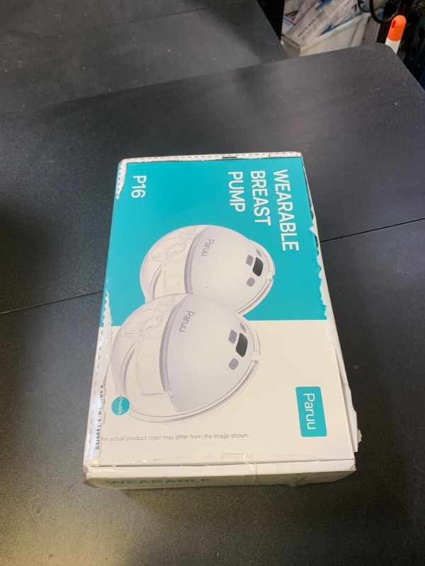 Photo 1 of Paruu Hands Free Breast Pump P16, Wearable Breast Pump Electirc Portable with 4 Modes & 12 Levels, Max 309mmHg Strong Suction 19/21/24mm Flange Inserts Wearable Breastfeeding Pump, 2 Pack White