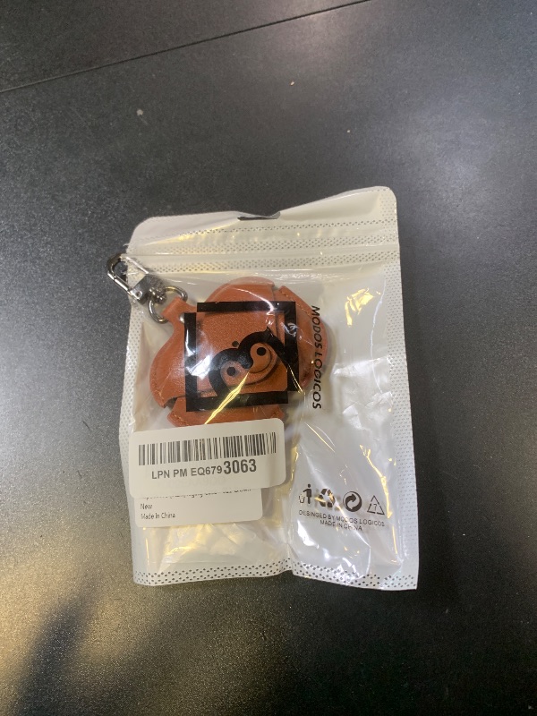 Photo 1 of MODOS LOGICOS Leather Charging Case Cover for Apple AirPods Pro, Secure Snap-Fastener Compatible with AirPods Pro 1st & 2nd Gen - Brown