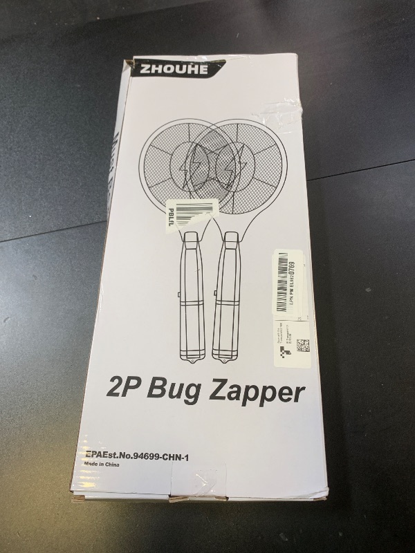 Photo 1 of 2 Pack Electric Fly Swatter, Handheld Bug Zapper Racket for Outdoor & Indoor, Mosquito Zapper Racket Battery Powered Tennis Mosquito Rackets for Insect