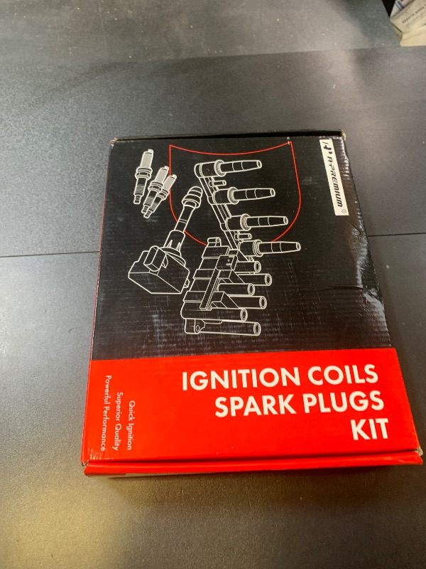 Photo 1 of A-Premium Ignition Coil Pack and Iridium Spark Plugs Compatible with Nissan Versa 2012-2019 1.6L 1.8L, Versa Note 2014-2019 1.6L, Micra 2015-2019 1.6L, 4-PC Set