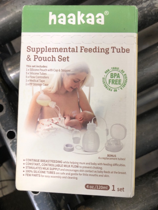 Photo 1 of haakaa Supplemental Feeding Tube & Pouch Set,Baby Supplemental Nursing System,SNS Breastfeeding System,Food Grade Silicone
