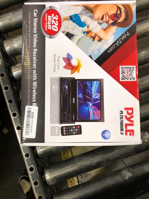 Photo 1 of Pyle PLTS78DUB Single DIN Car Stereo Receiver - 7" Touchscreen Display, CD/DVD Player, Bluetooth Audio & Hands-Free Calling, In-Dash Multimedia System with Rear Camera, AM/FM Radio, and 320W Power
