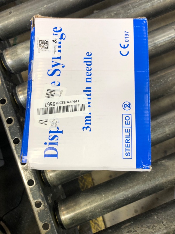 Photo 1 of 100 Pack 3ml 3cc Plastic Luer Lock Syringe with 18Gauge and Cap, Individually Sealed Wrapped, for Scientific Labs, Measuring Liquid, Refilling or Dispensing