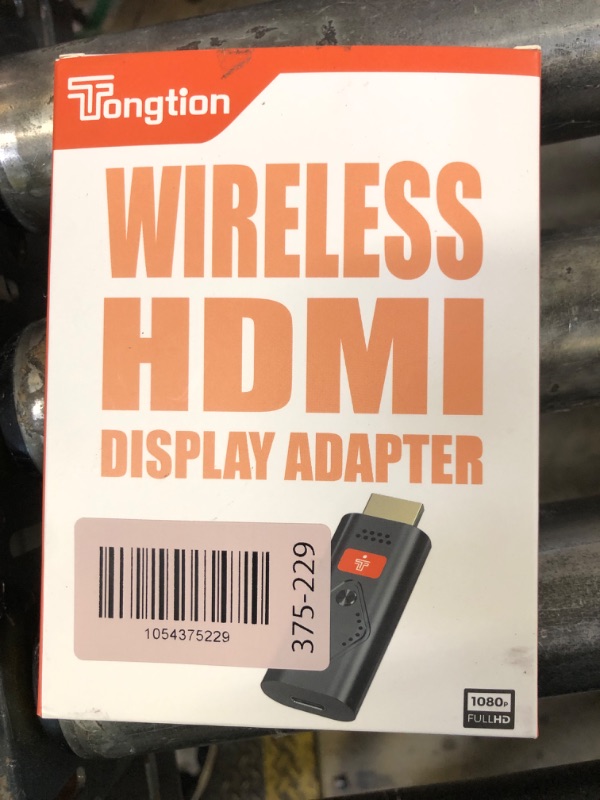 Photo 1 of Tongtion Wireless Display Dongle Adapter, Portable Transmitter 1080p HDMI Streaming, AirPlay/Miracast, 5GHz WiFi | Plug & Play for Smartphone/PC/TV/Projector