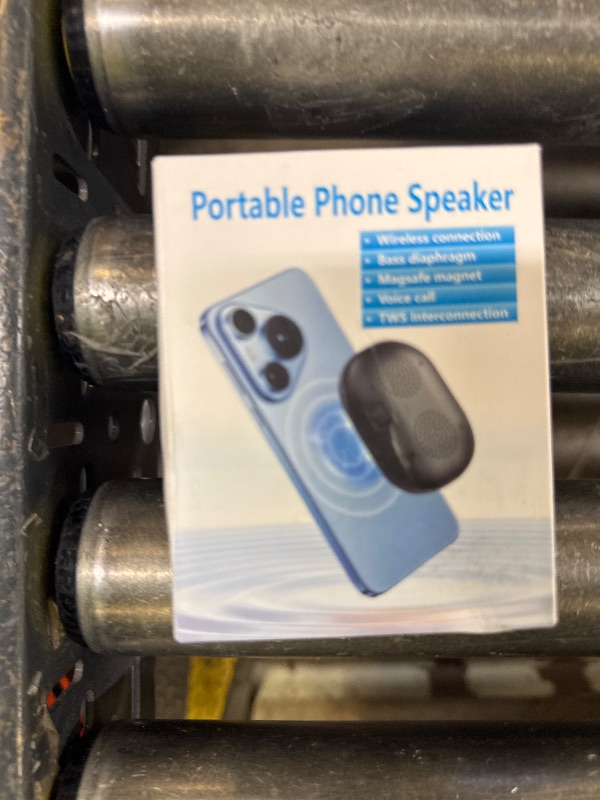 Photo 1 of Portable Magnetic Bluetooth Speaker - Mini Wireless Sound Amplifier with Microphone, Enhanced Volume & Clear Vocals for Hands-Free Calls, Music