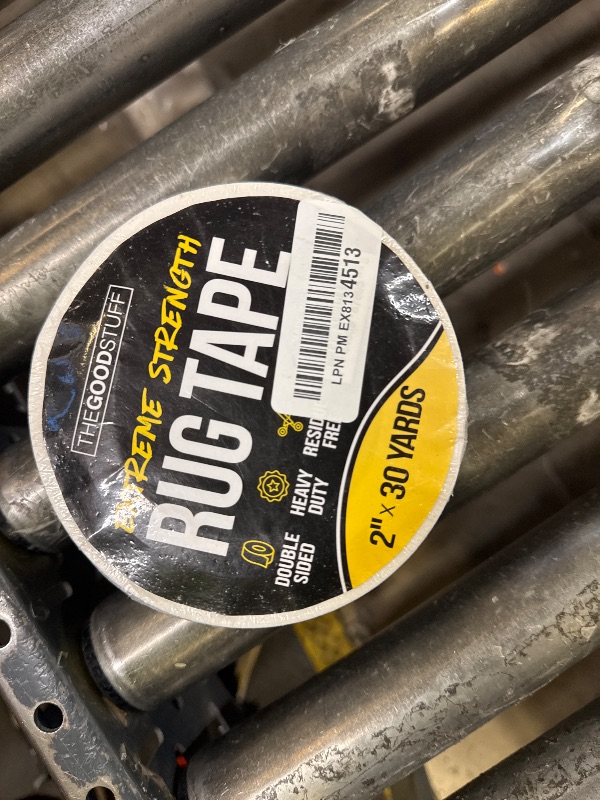 Photo 1 of Double Sided Rug Tape [2 Inch x 30 yd] Carpet Tape for Securing Area Rugs to Carpets, Laminate, and Hardwood Floors, Easy to Remove and Restick Without Residue or Damage to Rug or Floor