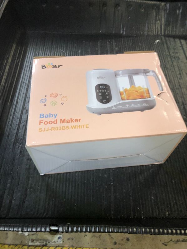 Photo 1 of BEAR 2024 Baby Food Maker | One Step Baby Food Processor Steamer Puree Blender | Auto Cooking & Grinding | Baby Food Puree Maker with Self Cleans | Touch Screen Control, White