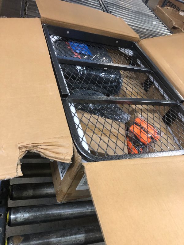 Photo 1 of MeeFar Folding Hitch Mount Cargo Carrier Basket 60" X 20" X 6"+Waterproof Cargo Bag 16 Cubic Feet(58" 19" 24"),Hauling Weight Capacity of 500 Lbs and A Folding Arm.with Hitch Stabilizer,Net and Straps