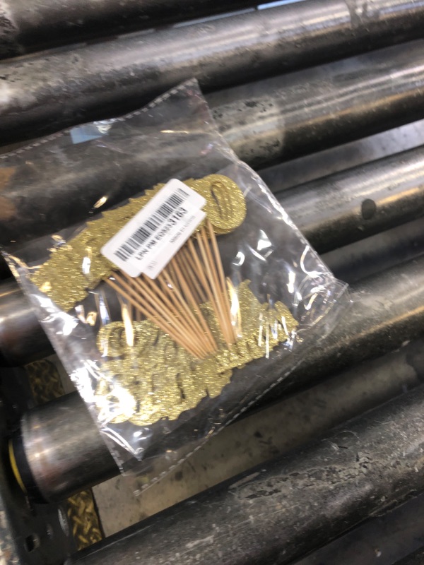 Photo 1 of Gyufise 24Pcs 50th Birthday Cupcake Toppers Cheers to 50 Fabulous Fifty Vintage 1975 Cupcake Picks 50th Birthday Wedding Anniversary Party Cake Decorations Supplies Gold