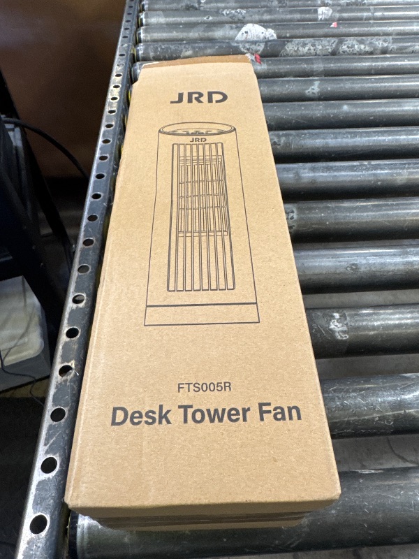 Photo 1 of JRD 13'' Tower Fan for Bedroom, Quiet Cooling Desk Fan with Remote, 80° Oscillating, 3 Speed, 4 Mode, 12h Timer, Digital Touch Screen, Portable, Safe Bladeless Table Fan for Home Desktop Office