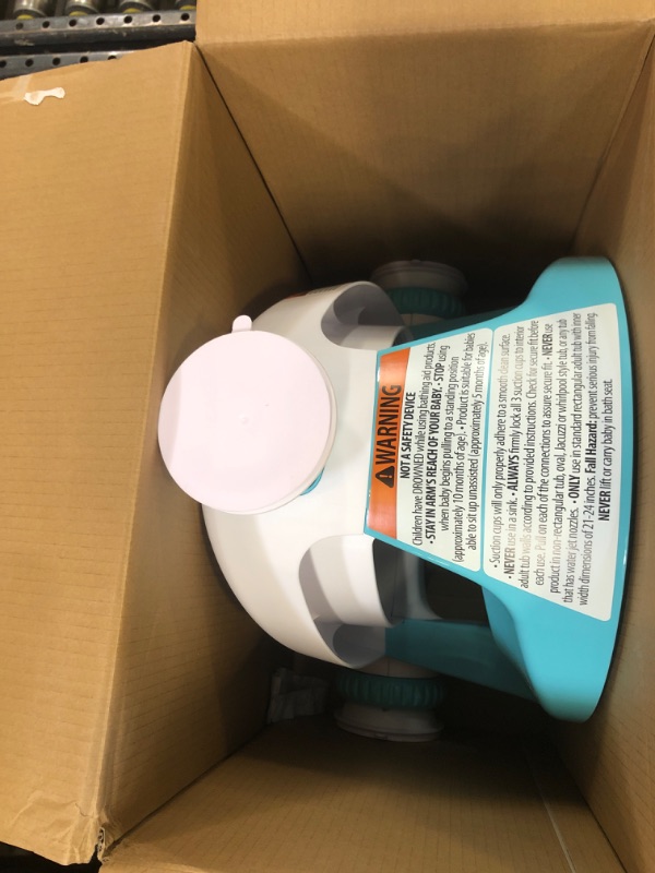 Photo 1 of Summer by Ingenuity My Bath Seat for Sit-Up Baby Bathing, Sure & Secure Suction Cups, ASTM Safety Tested & Approved, Backrest for Assisted Sitting, Easy Setup & Storage, Aqua