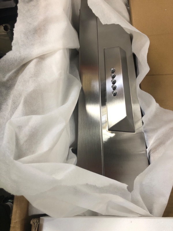 Photo 1 of COSMO COS-QB90 36 in. Haven Collection 500 CFM Ducted Under Cabinet Range Hood, Button Control, LED Lights, Stainless Steel