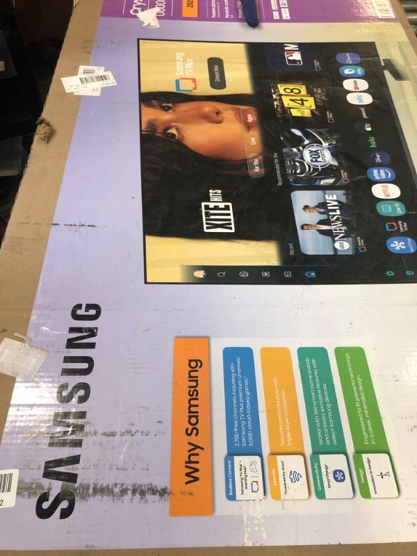 Photo 1 of Samsung 55-Inch Class Crystal UHD U8000F 4K Smart TV (2025 Model) Endless Free Content, Crystal Processor 4K, MetalStream Design, Knox Security, Compatible with Alexa